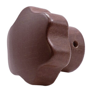 MANIJA DE LA LLAVE DE VAPOR MADERA COLOR CAFE