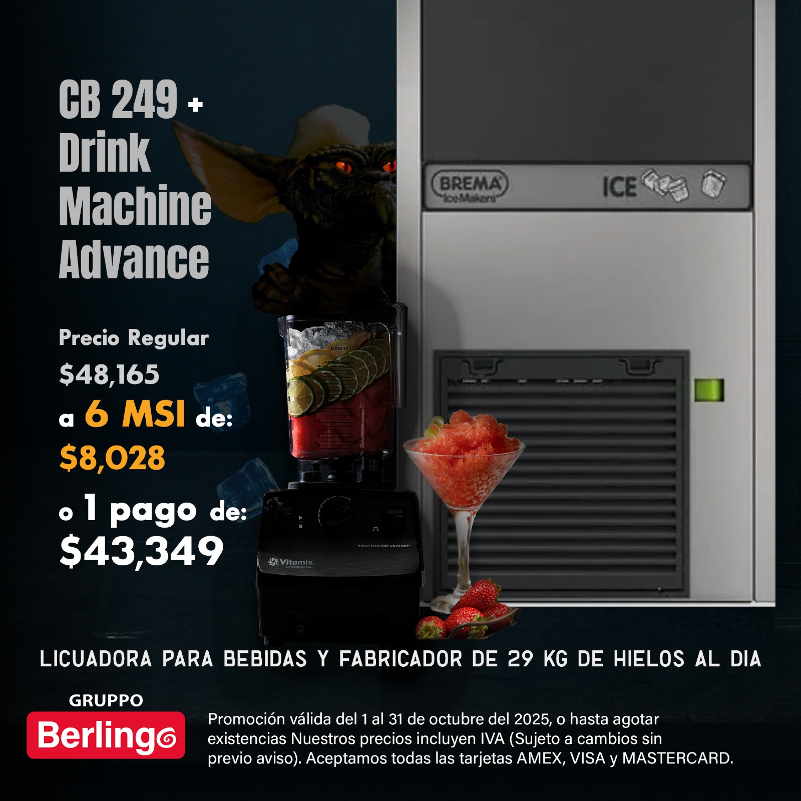 Brema CB 249 + Drink Machine Advance